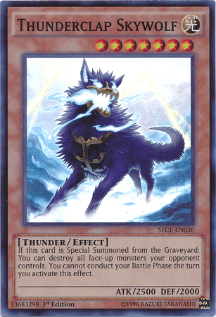Thunderclap Skywolf [SECE-EN036] Super Rare (ONLINE ORDER ONLY)