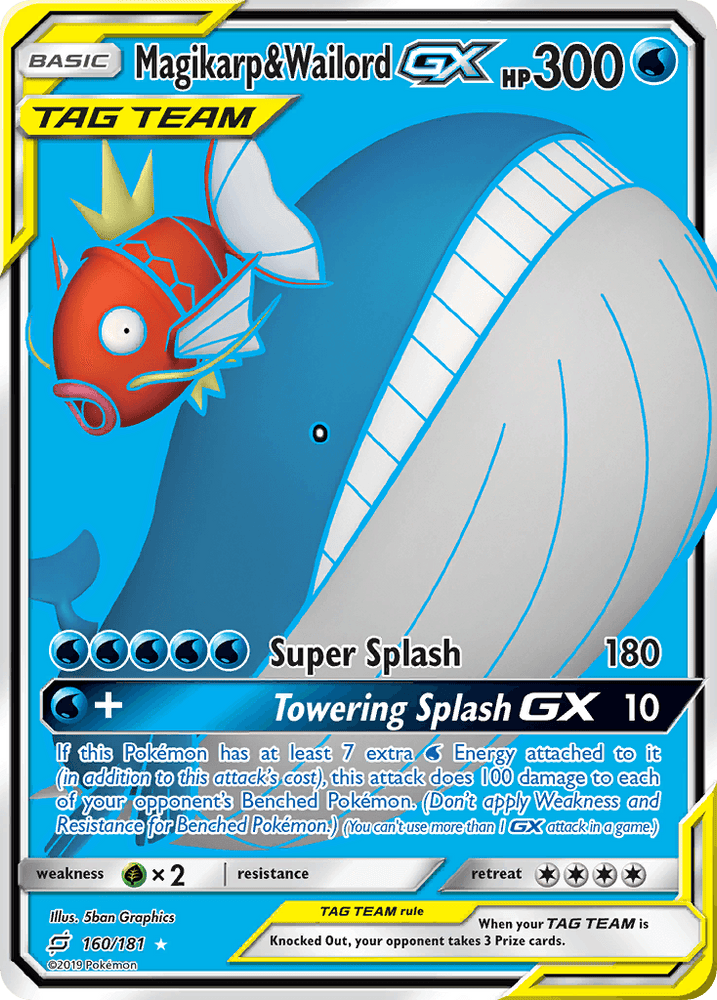 Magikarp & Wailord GX (160/181) [Sun & Moon: Team Up] (Online Only)