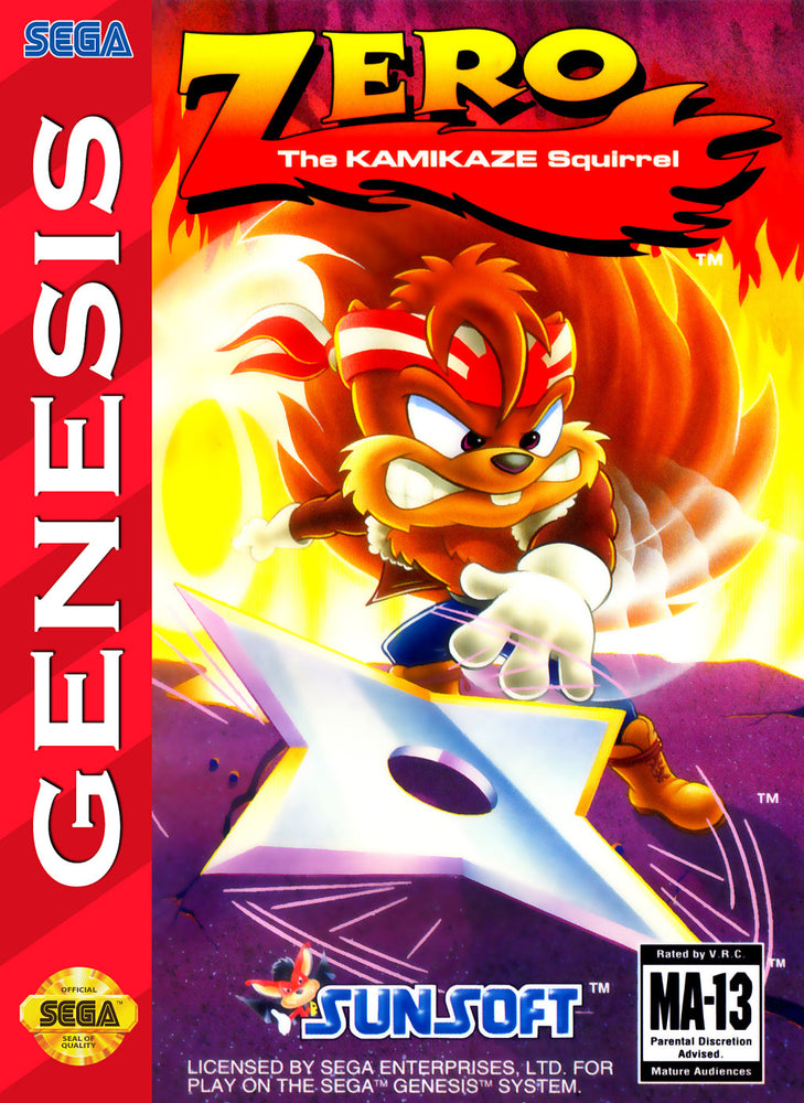 Zero the Kamikaze Squirrel (Sega Genesis) (ONLINE ORDER ONLY)