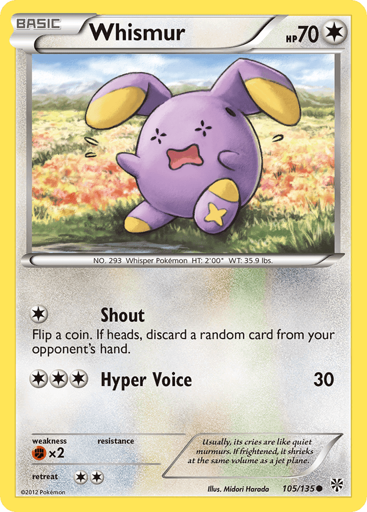 Whismur (105/135) [Black & White: Plasma Storm] (Online Only)