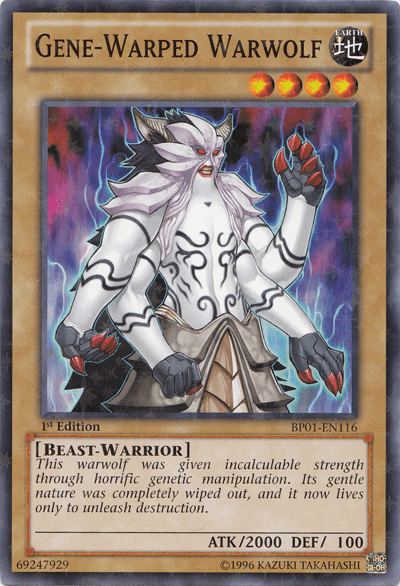 Gene-Warped Warwolf [BP01-EN116] Starfoil Rare (ONLINE ORDER ONLY)