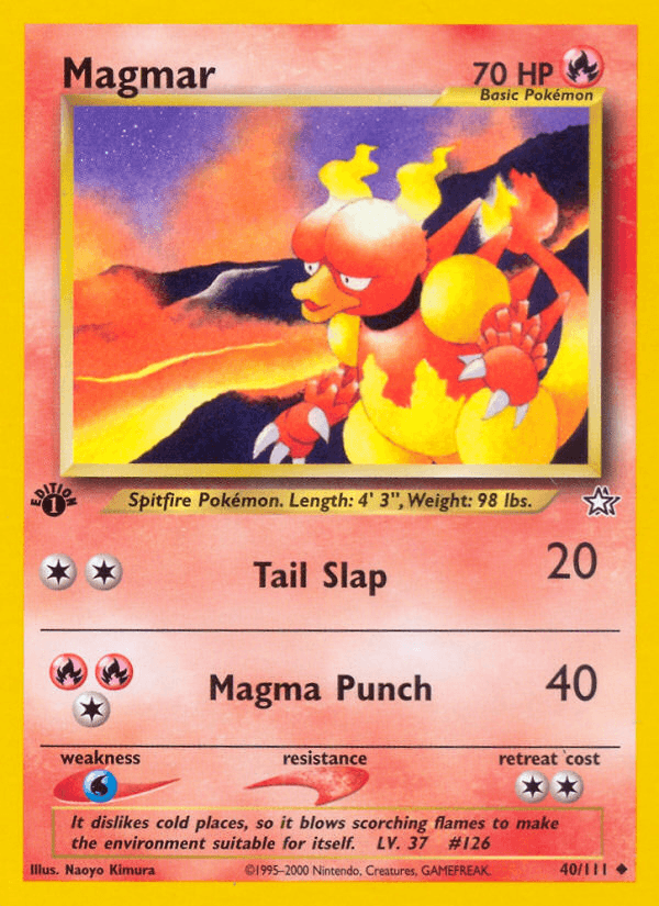 Magmar (40/111) [Neo Genesis 1st Edition] (Online Only)