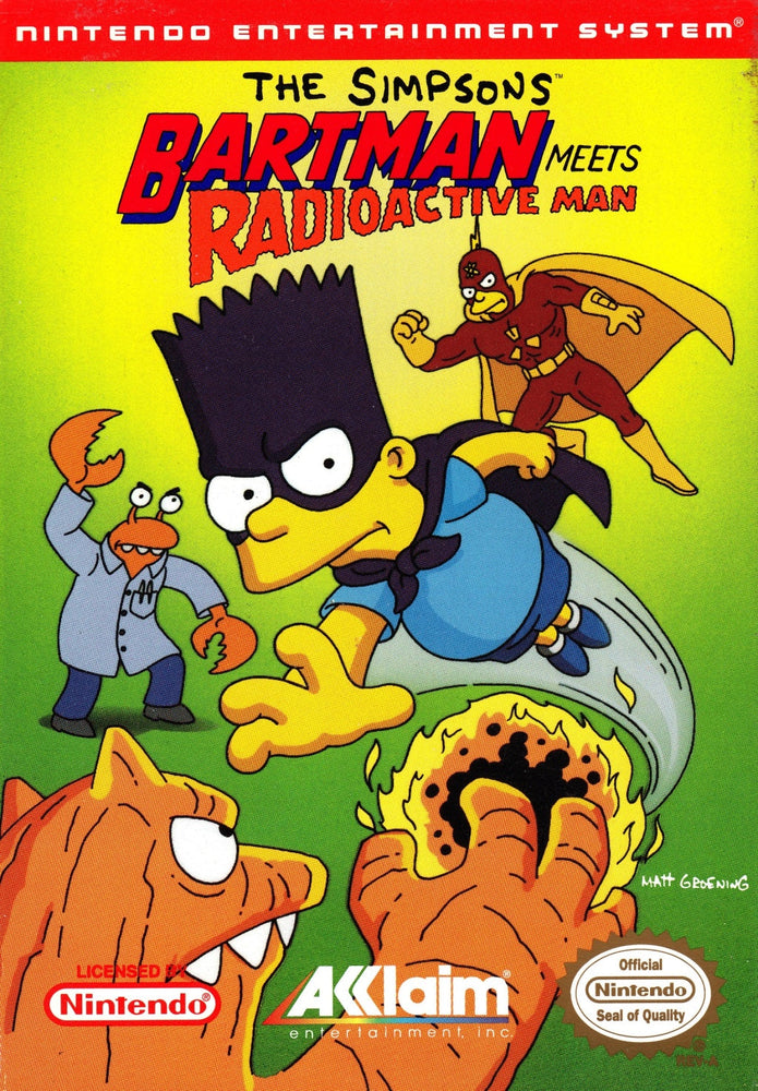 The Simpsons Bart Meets Radioactive Man (Nintendo NES) (Online Order Only)
