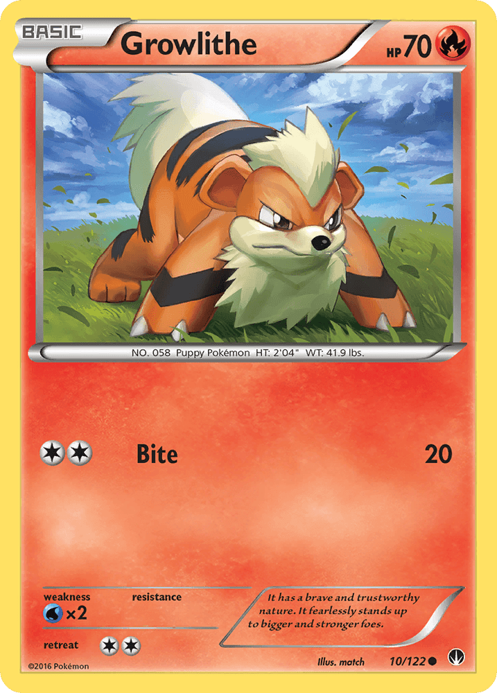 Growlithe (10/122) [XY: BREAKpoint] (Online Only)