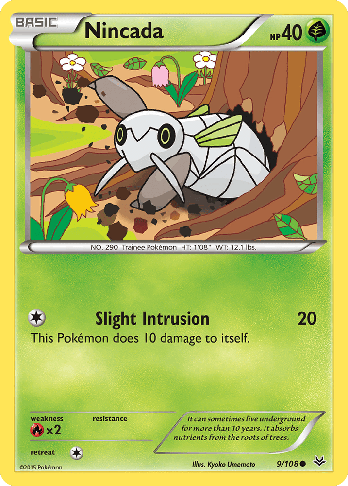 Nincada (9/108) [XY: Roaring Skies] (Online Only)