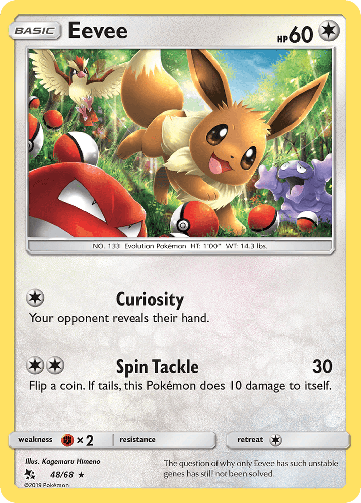 Eevee (48/68) [Sun & Moon: Hidden Fates] (Online Only)