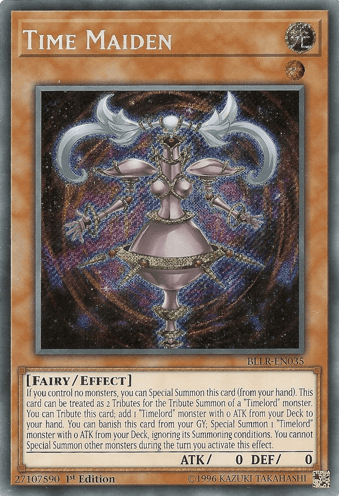 Time Maiden [BLLR-EN035] Secret Rare (ONLINE ORDER ONLY)