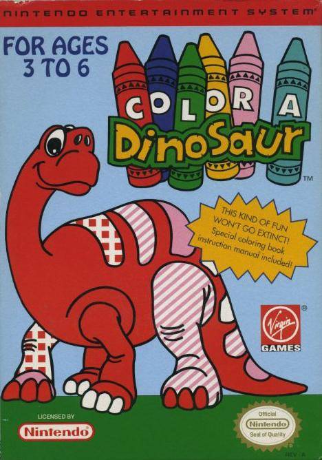 Color A Dinosaur (Nintendo NES) (Online Only)