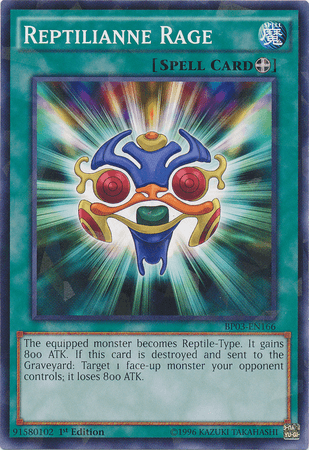 Reptilianne Rage [BP03-EN166] Shatterfoil Rare (ONLINE ORDER ONLY)