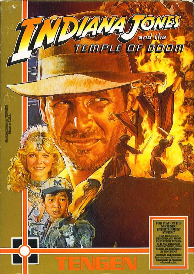 Indiana Jones and the Temple Of Doom (Tengen) (Nintendo NES) (Online Only)
