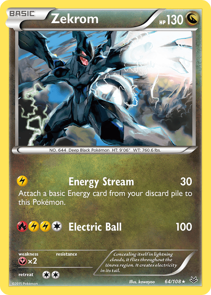 Zekrom (64/108) [XY: Roaring Skies] (Online Only)