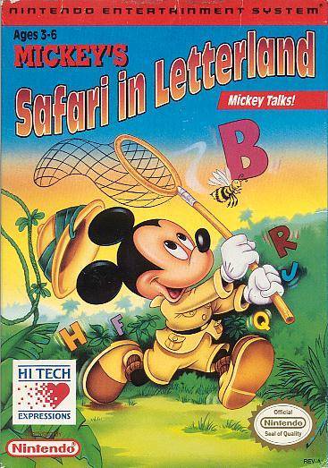 Mickey's Safari in Letterland (Nintendo NES) (Online Only)