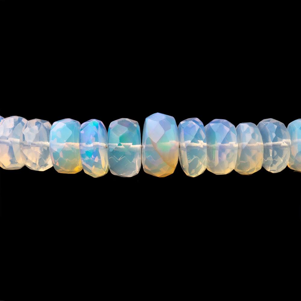 3-7mm Ethiopian Opal Faceted Rondelle Beads 16 inch 163 pieces AAA