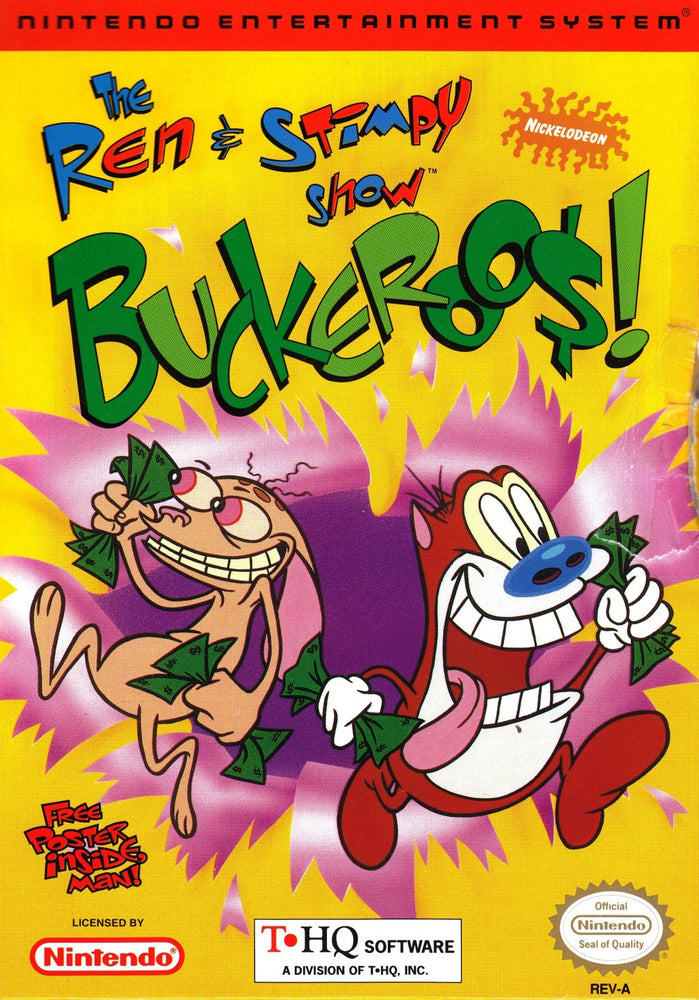 The Ren & Stimpy Show: Buckaroo$! (Nintendo NES) (Online Only)