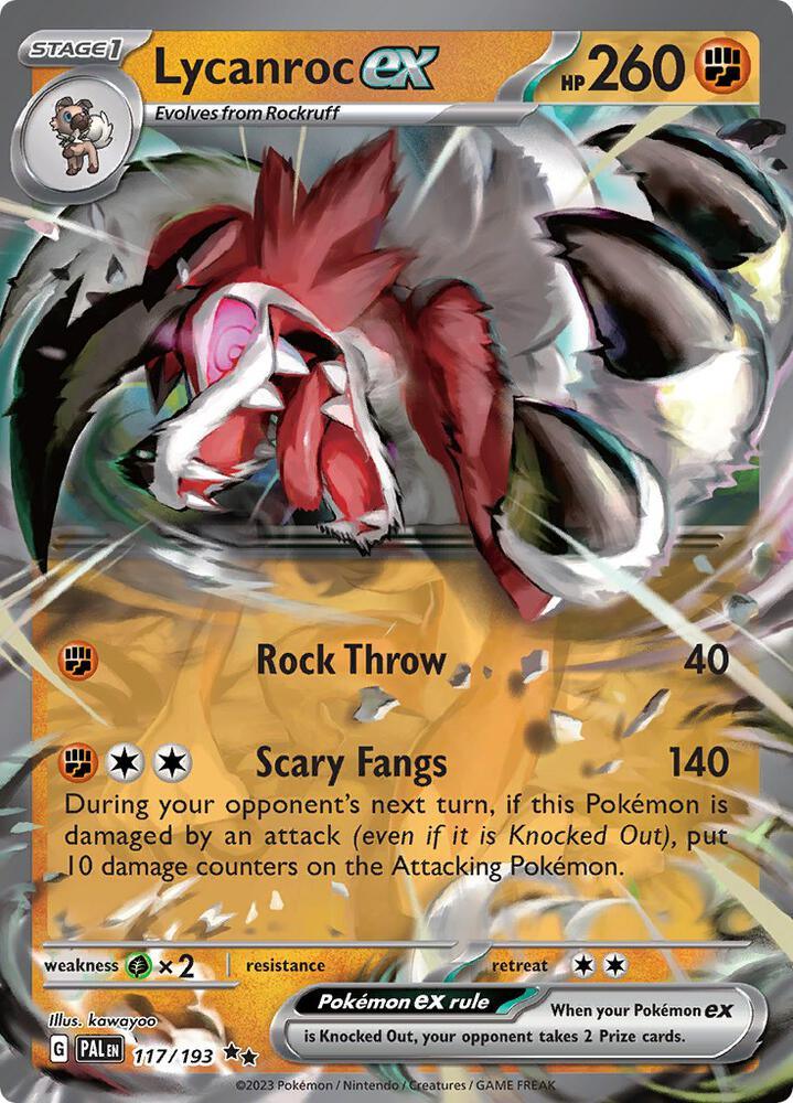 Lycanroc ex (117/193) [Scarlet & Violet: Paldea Evolved] (Online Only)