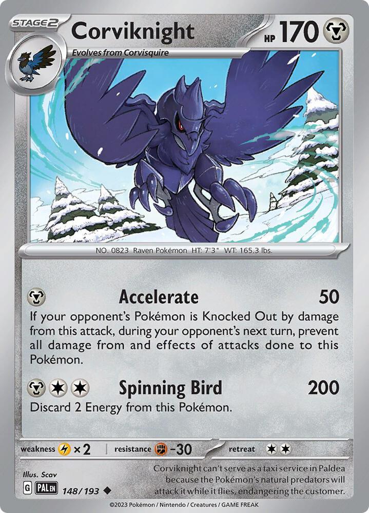 Corviknight (148/193) [Scarlet & Violet: Paldea Evolved] (Online Only) (ONLINE ORDER ONLY)