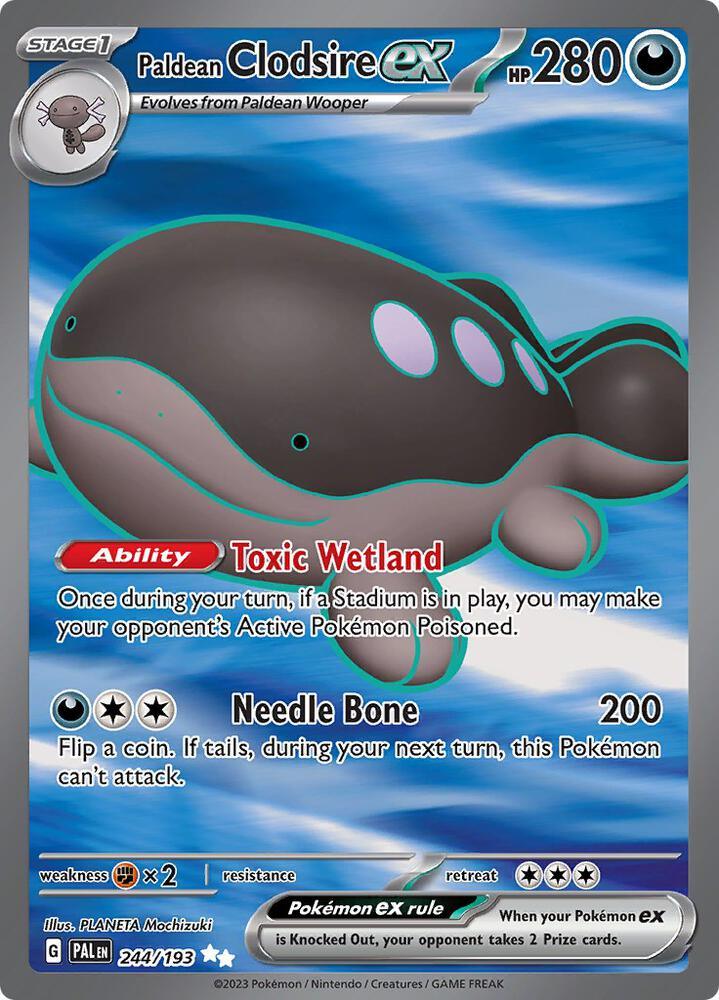 Paldean Clodsire ex (244/193) [Scarlet & Violet: Paldea Evolved] (Online Only)