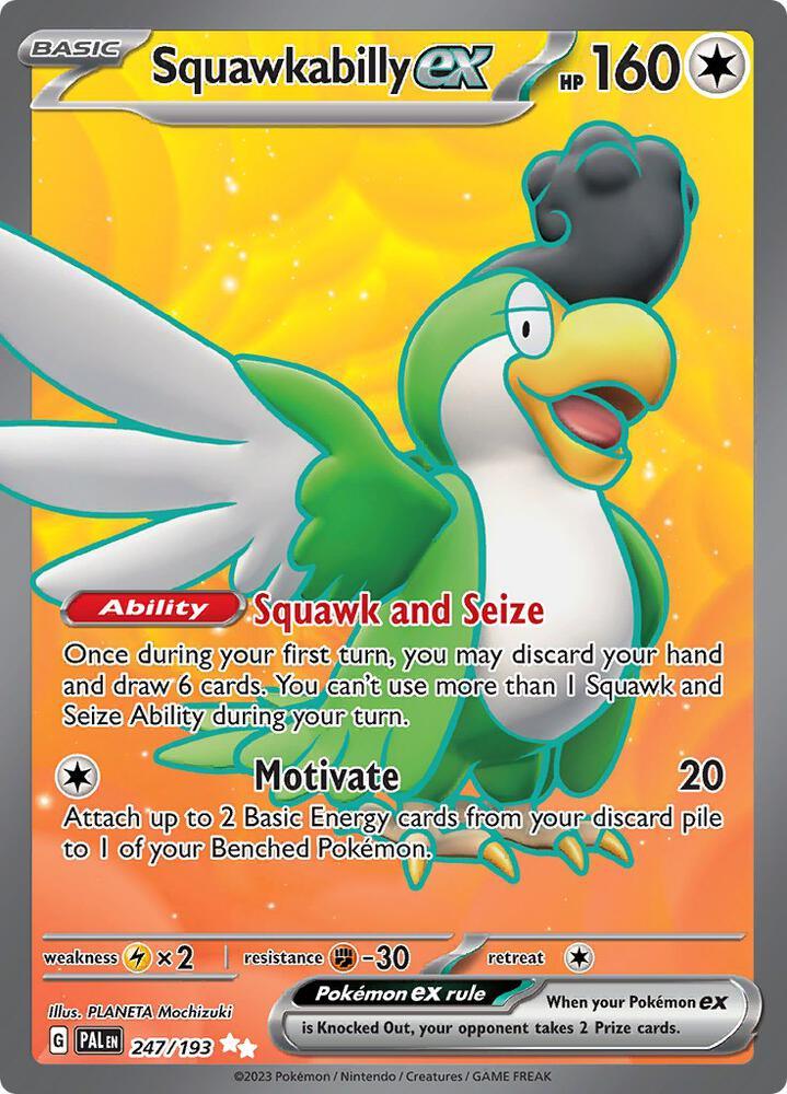 Squawkabilly ex (247/193) [Scarlet & Violet: Paldea Evolved] (Online Only)