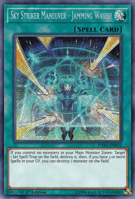 Sky Striker Maneuver - Jamming Waves! [DASA-EN032] Secret Rare (ONLINE ORDER ONLY)
