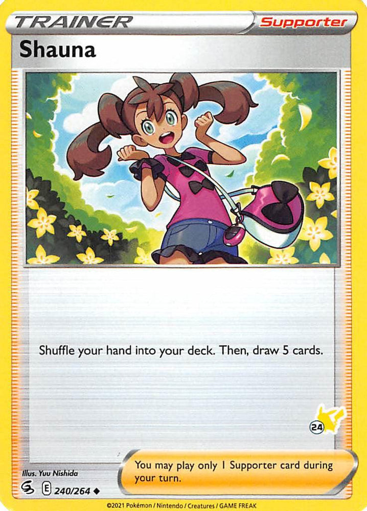 Shauna (240/264) (Pikachu Stamp #24) [Battle Academy 2022] (Online Only)