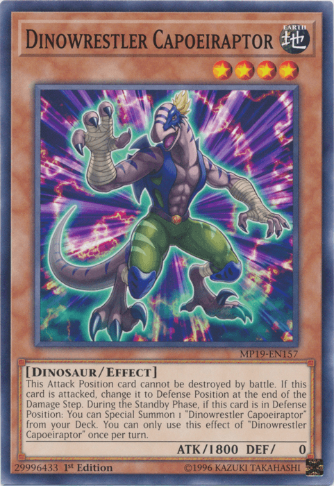 Dinowrestler Capoeiraptor [MP19-EN157] Common (ONLINE ORDER ONLY)