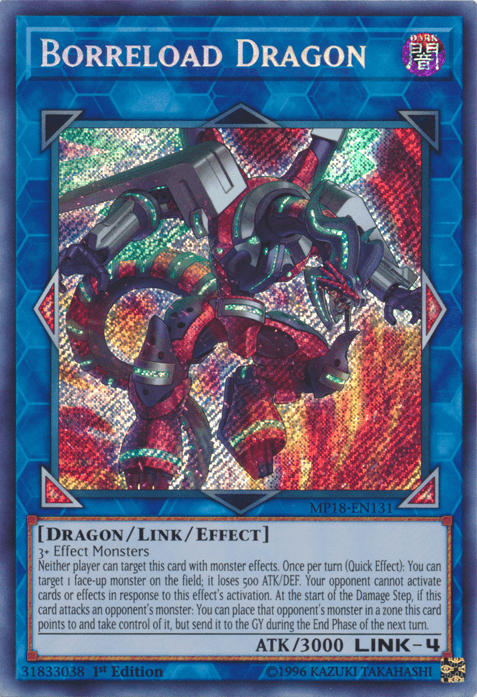 Borreload Dragon [MP18-EN131] Secret Rare (ONLINE ORDER ONLY)