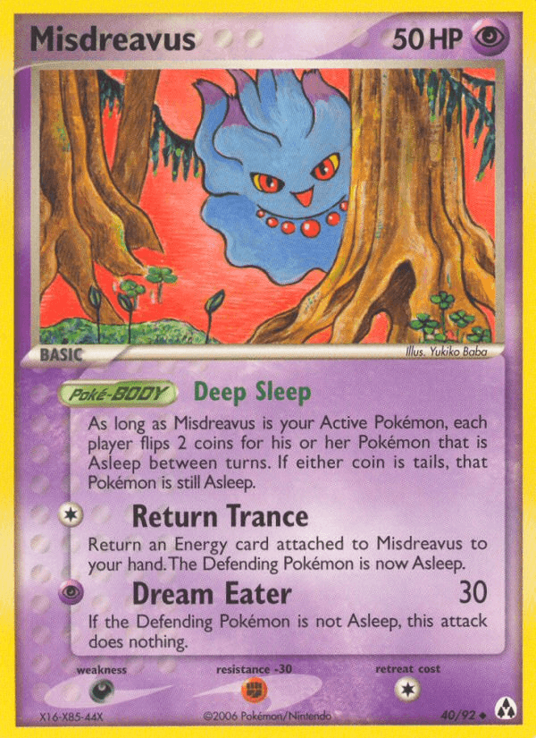 Misdreavus (40/92) [EX: Legend Maker] (Online Only)