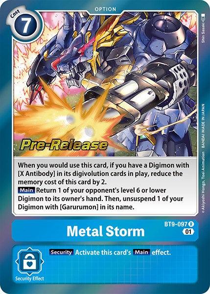 Metal Storm [BT9-097] [X Record Pre-Release Promos] (ONLINE ORDER ONLY)