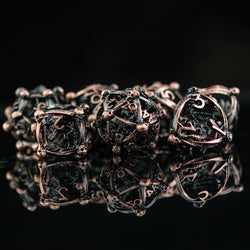 Draco Immortui Hollow Metal Dice Set - Bronze (ONLINE ORDER ONLY)