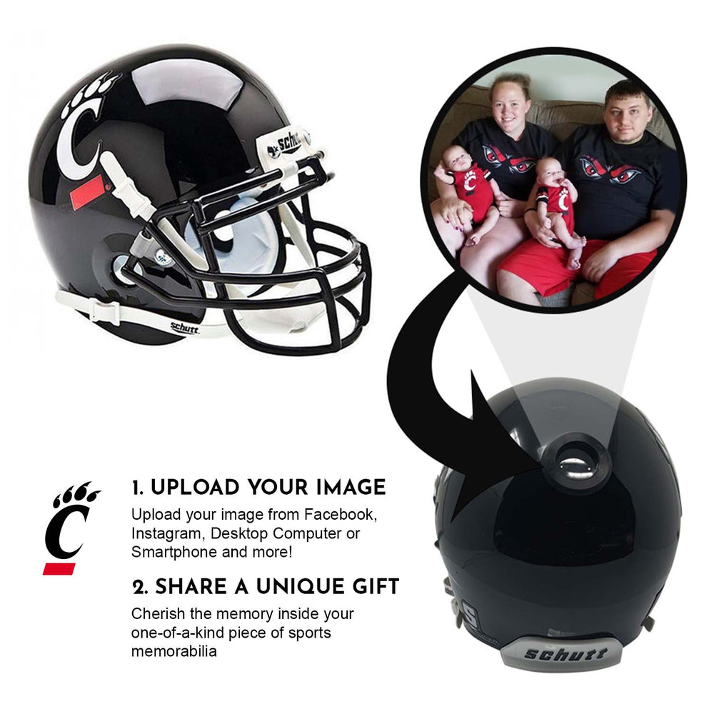Cincinnati Bearcats College Football Collectible Mini Helmet - Picture Inside - FANZ Collectibles (Online Order Only) (ONLINE ORDER ONLY)