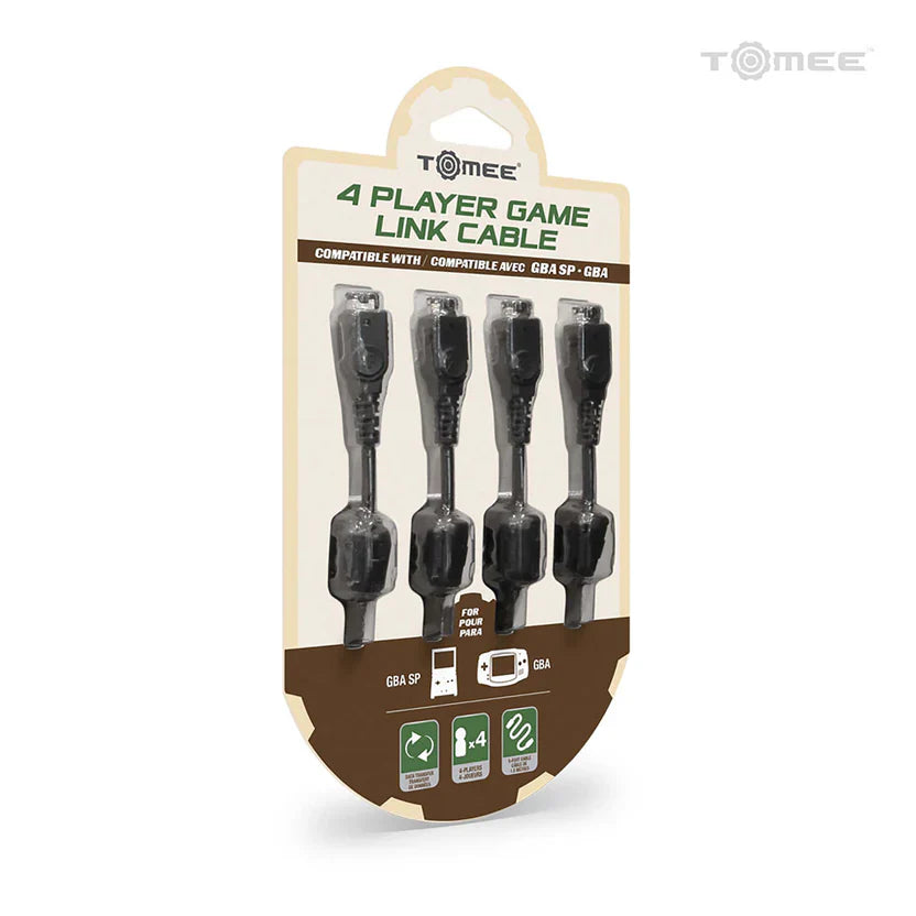 Tomee 4-Player Game Link Cable for GBA SP/GBA