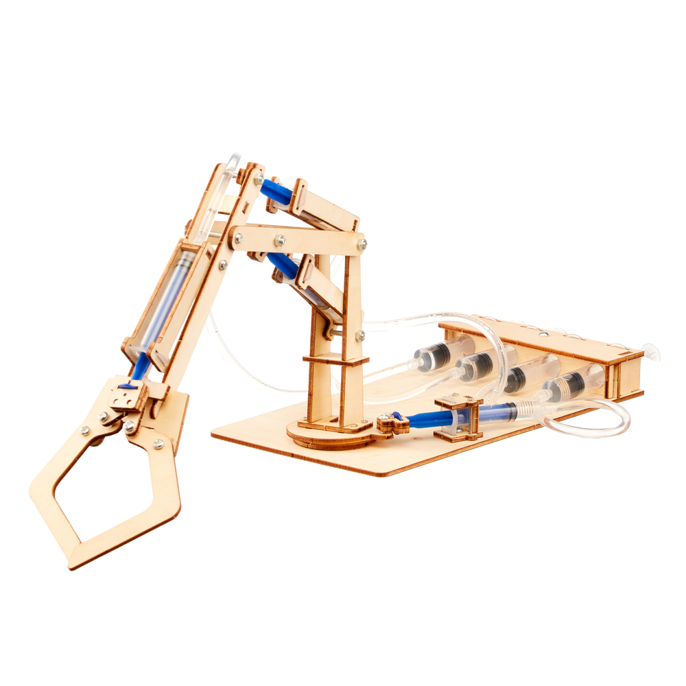 Hydraulic Robotic Arm DIY Kit, Educational STEM Toy (ONLINE ORDER ONLY)