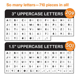 Bulletin Board Letters Combo – 2 Sizes (ONLINE ORDER ONLY)