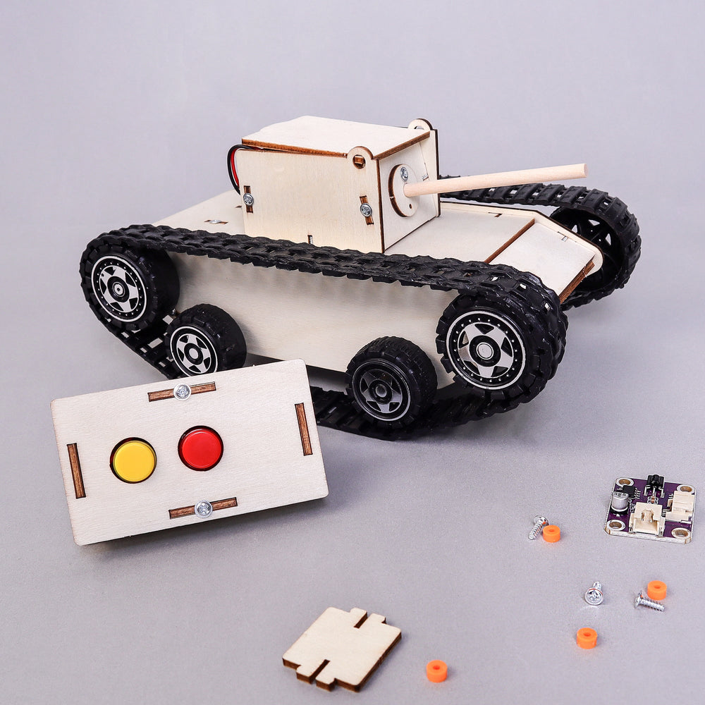 Remote-Controlled Tank DIY Kit, Educational STEM Toy (ONLINE ORDER ONLY)