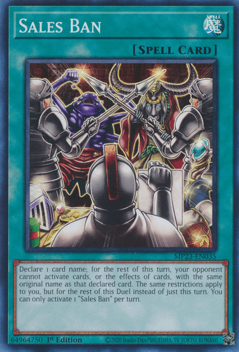 Sales Ban [MP23-EN035] Super Rare (ONLINE ORDER ONLY)