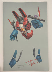 [Signed by Tyler Kirkham] Transformers #18 Unknown Comic Tyler Kirkham Negative Space Virgin Var [IN STOCK] (ONLINE ORDER ONLY)
