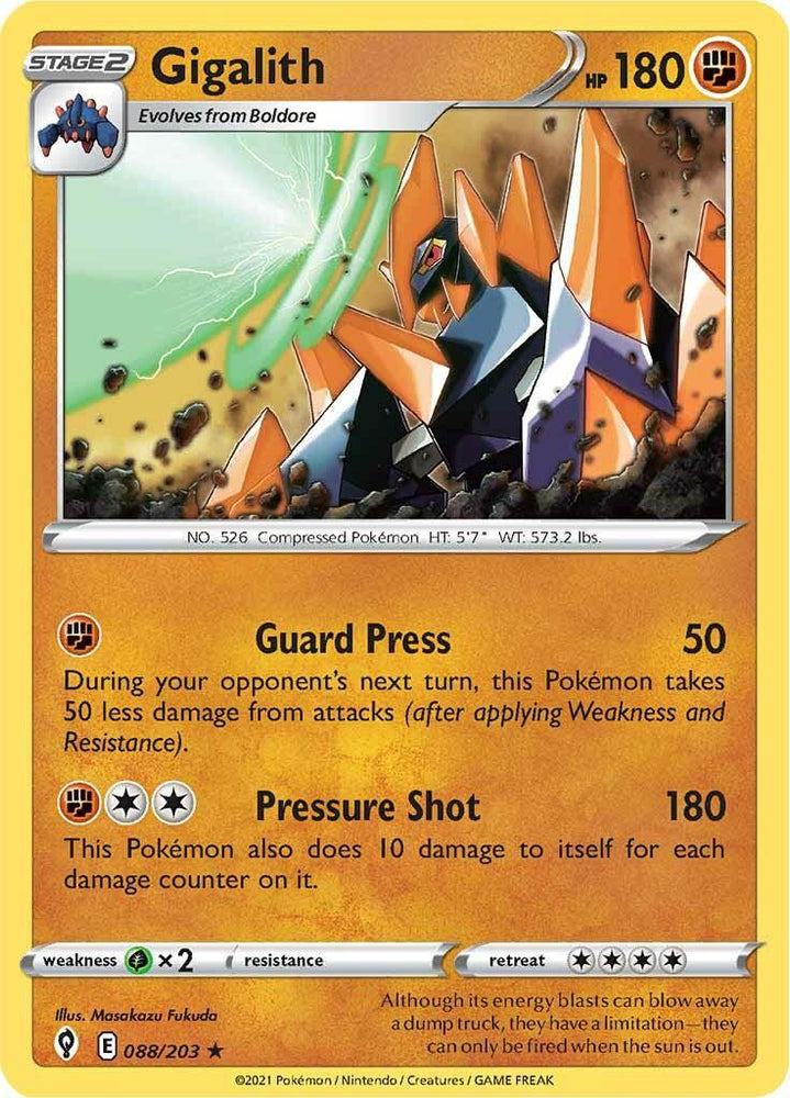 Gigalith (088/203) [Sword & Shield: Evolving Skies] (Online Only)