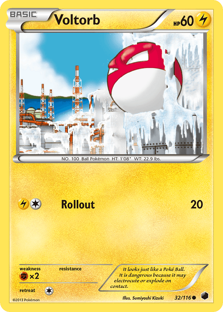 Voltorb (32/116) [Black & White: Plasma Freeze] (Online Only)