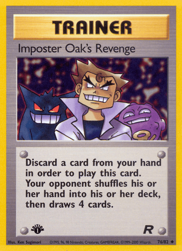 Imposter Oak's Revenge (76/82) [Team Rocket 1st Edition] (Online Only)