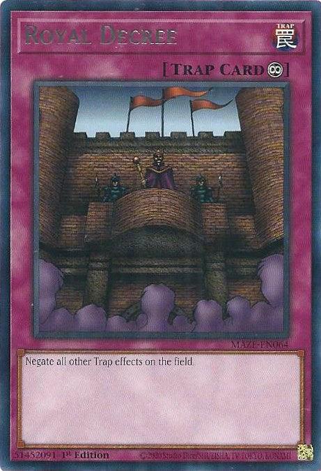Royal Decree [MAZE-EN064] Rare (ONLINE ORDER ONLY)