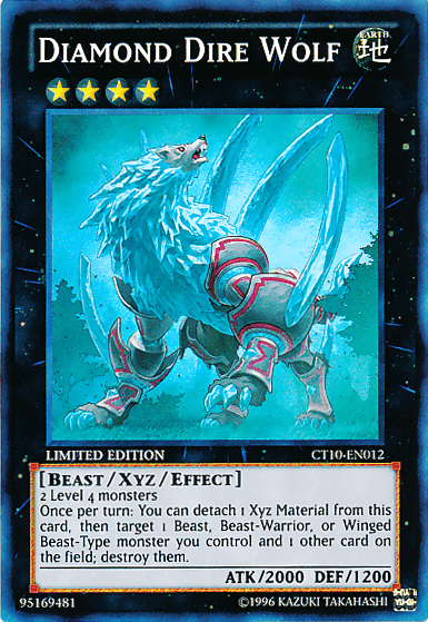 Diamond Dire Wolf [CT10-EN012] Super Rare (ONLINE ORDER ONLY)