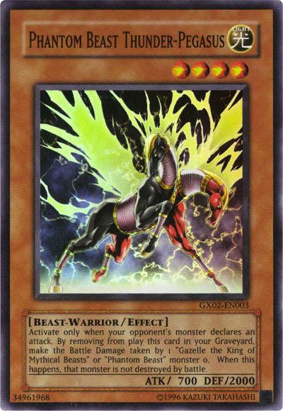 Phantom Beast Thunder-Pegasus [GX02-EN003] Super Rare (ONLINE ORDER ONLY)