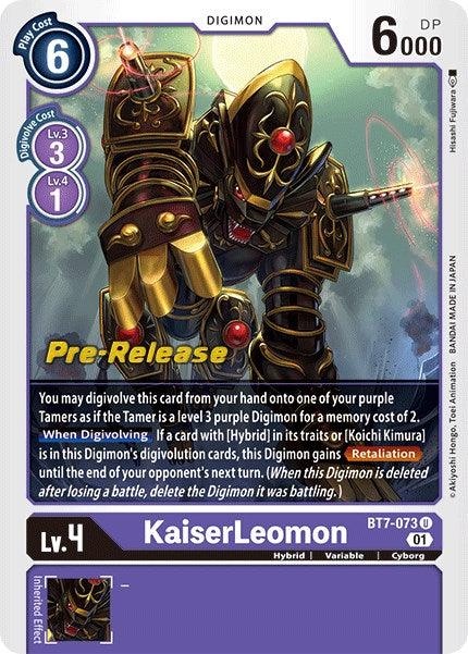KaiserLeomon [BT7-073] [Next Adventure Pre-Release Cards] (ONLINE ORDER ONLY)