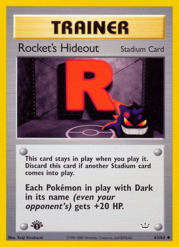 Rocket's Hideout (63/64) [Neo Revelation 1st Edition] (Online Only)