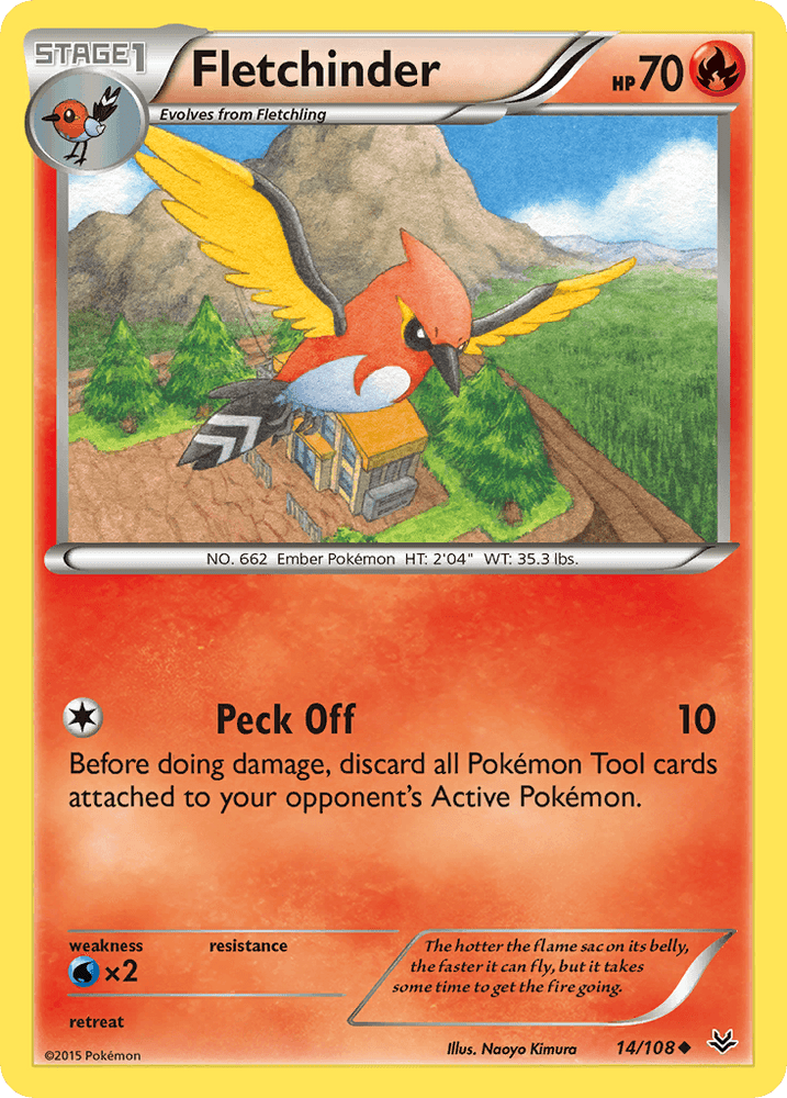 Fletchinder (14/108) [XY: Roaring Skies] (Online Only)
