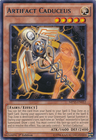Artifact Caduceus [MP15-EN012] Rare (ONLINE ORDER ONLY)