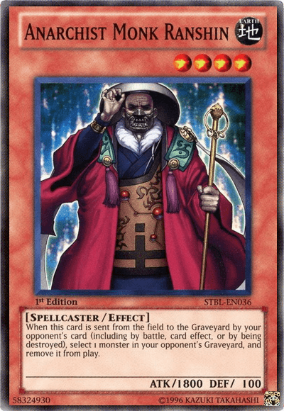 Anarchist Monk Ranshin [STBL-EN036] Super Rare (ONLINE ORDER ONLY)