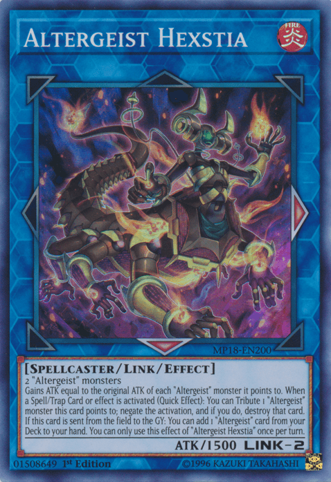 Altergeist Hexstia [MP18-EN200] Super Rare (ONLINE ORDER ONLY)