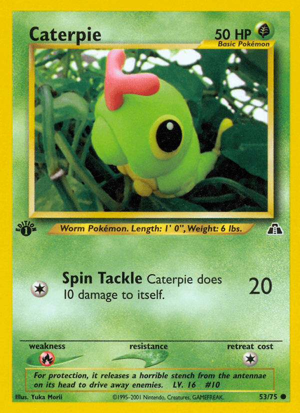 Caterpie (53/75) [Neo Discovery 1st Edition] (Online Only)