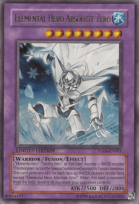 Elemental Hero Absolute Zero [YG04-EN001] Ultra Rare (ONLINE ORDER ONLY)